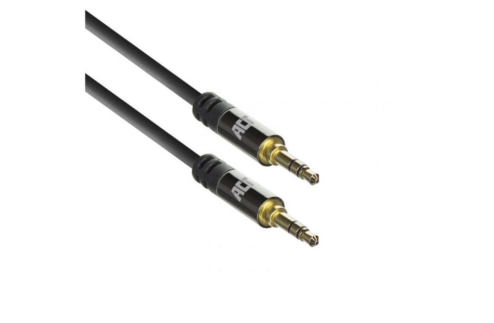 ACT AC3610 | 3.5mm Audiokabel | 1,5 Meter | Stereo Jack naar Jack | Zwart 1 ACT AC3610 | 3.5mm Audiokabel | 1