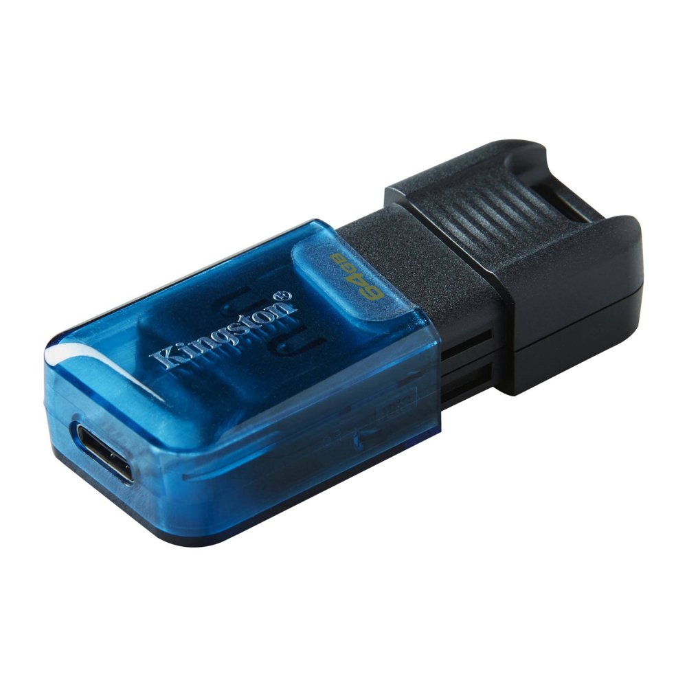 Kingston DataTraveler 80 | 64GB USB-C 3.2 Flash Drive | Zwart 2 Kingston DataTraveler 80 | 64GB USB-C 3.2 Flash Drive | Zwart - Afbeelding 2