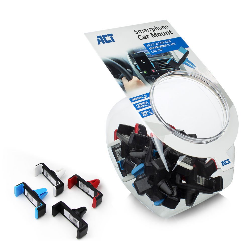 ACT AC9000 | Passieve Telefoonhouder voor in de Auto | Zwart | Set van 25 stuks 4 ACT AC9000 | Passieve Telefoonhouder voor in de Auto | Zwart | Set van 25 stuks - Afbeelding 4