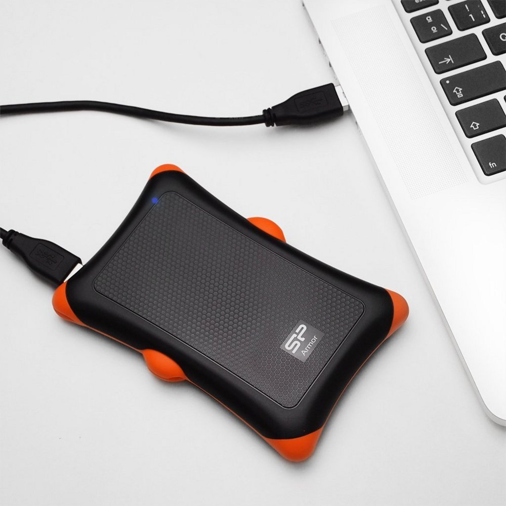 Silicon Power Rugged Armor Externe Harde Schijf | 1TB | USB 3.2 | Zwart 4 Silicon Power Rugged Armor Externe Harde Schijf | 1TB | USB 3.2 | Zwart - Afbeelding 4