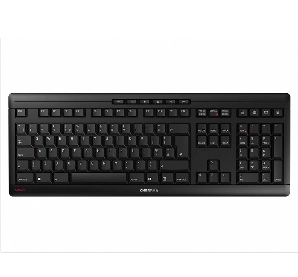 CHERRY Stream Wireless | RF en USB | QWERTY US International | Zwart 1 CHERRY Stream Wireless | RF en USB | QWERTY US International | Zwart