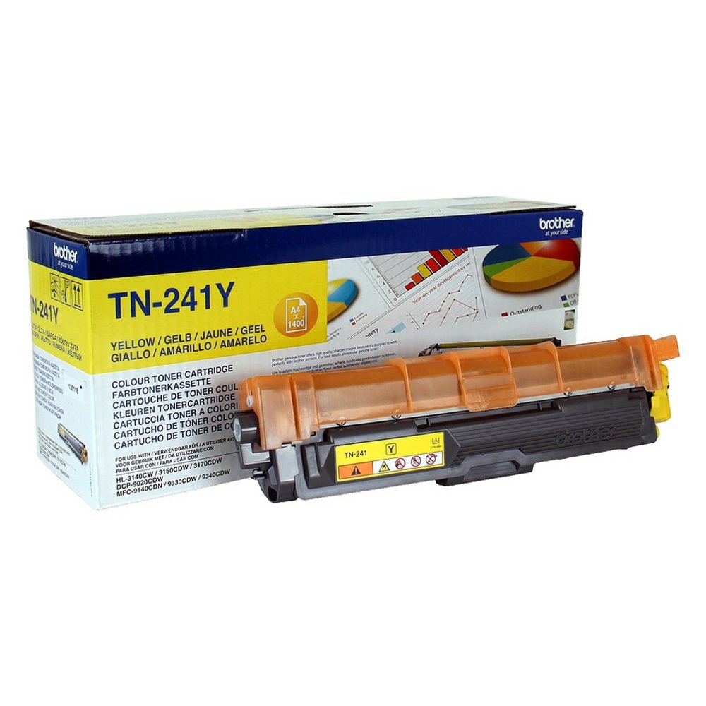 Brother TN-241Y | Tonercartridge | Origineel | Geel | 1 stuk 1 Brother TN-241Y | Tonercartridge | Origineel | Geel | 1 stuk