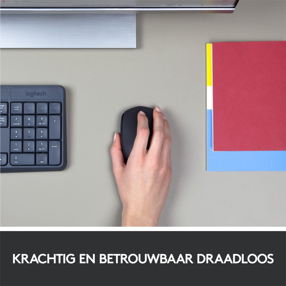 Logitech M171 | Draadloze Muis | Links- en Rechtshandig | RF | 1000 DPI | Zwart 3 Logitech M171 | Draadloze Muis | Links- en Rechtshandig | RF | 1000 DPI | Zwart - Afbeelding 3