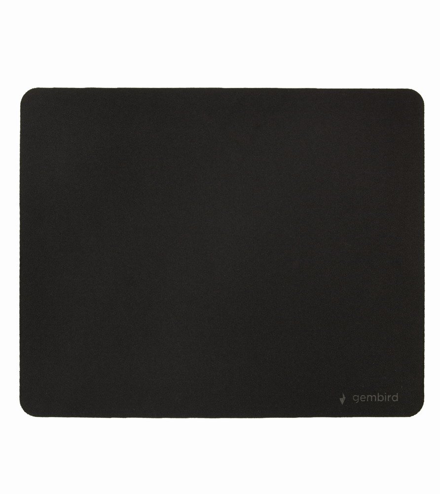 Gembird MP S BK M | Zwarte Muismat | Antislip Onderzijde | Comfortabel Textieloppervlak 1 Gembird MP S BK M | Zwarte Muismat | Antislip Onderzijde | Comfortabel Textieloppervlak
