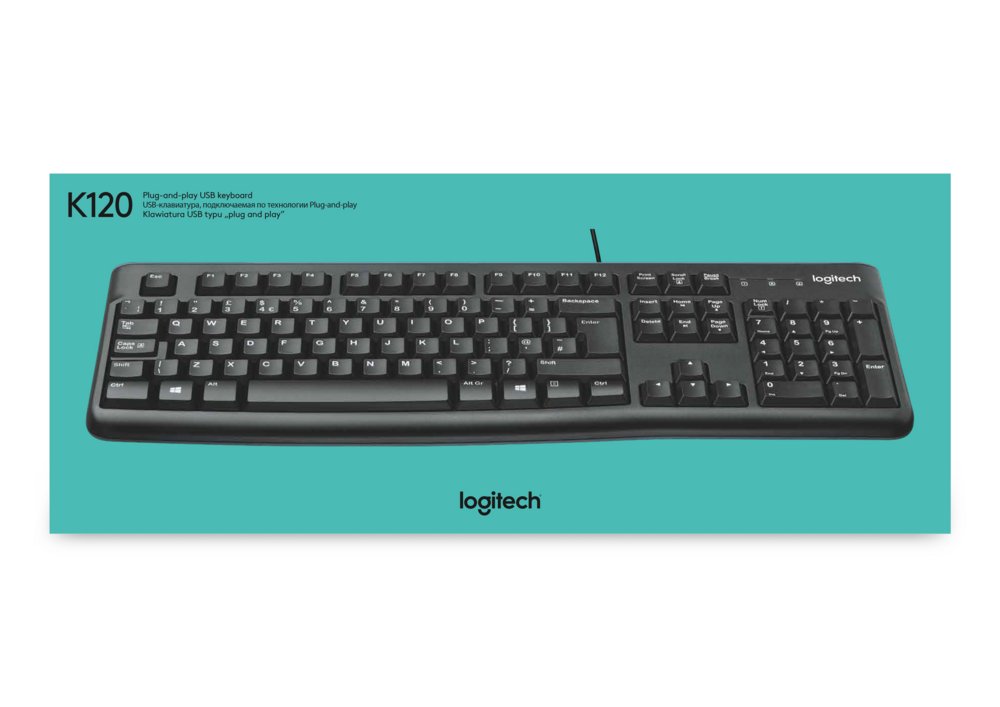 Logitech Keyboard K120 | Zakelijk Bedraad Toetsenbord | QWERTY 11 Logitech Keyboard K120 | Zakelijk Bedraad Toetsenbord | QWERTY - Afbeelding 11