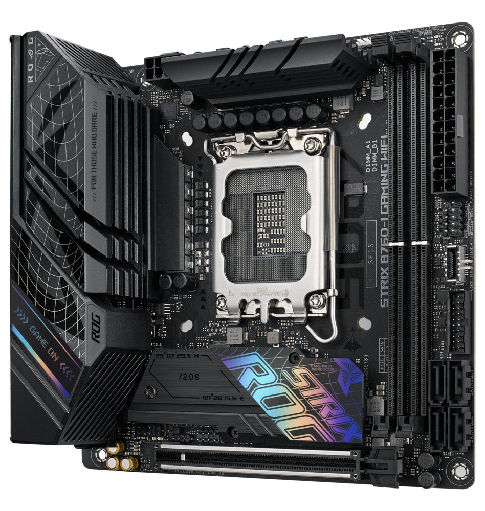 ASUS ROG STRIX B760-I GAMING WIFI | Socket LGA 1700 | Intel B760 | 2xDDR5 | Mini-ITX | Moederbord 6 ASUS ROG STRIX B760-I GAMING WIFI | Socket LGA 1700 | Intel B760 | 2xDDR5 | Mini-ITX | Moederbord - Afbeelding 6