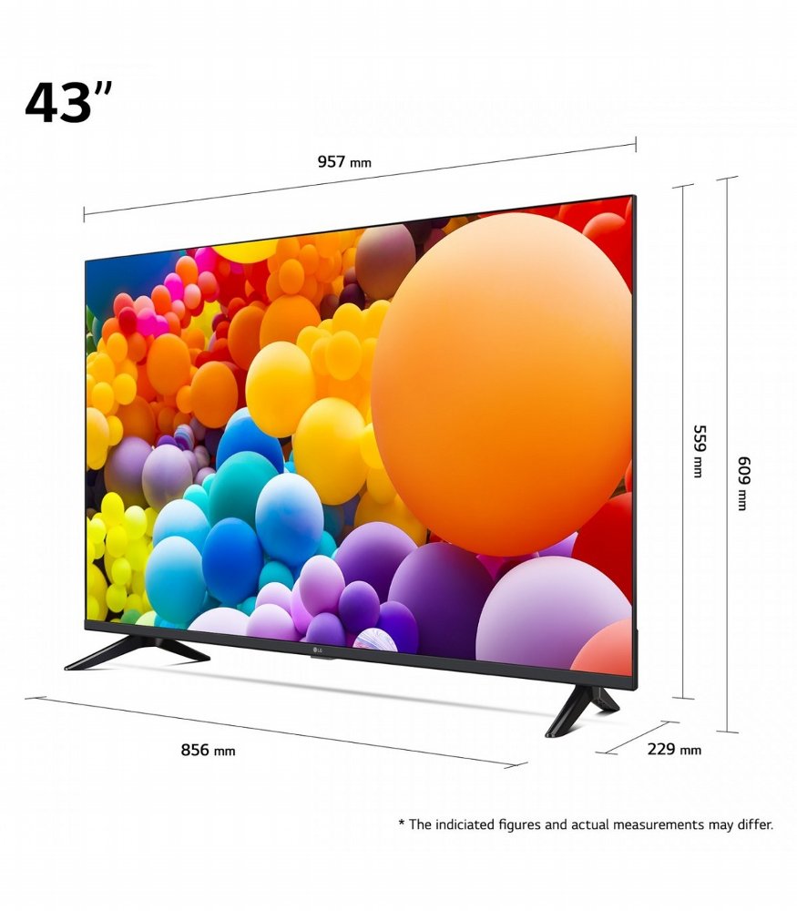 LG 43UT73003LA 43" | Ultra HD 4K LED Smart TV | WebOS + Wifi | HDR10 & FILMMAKER Mode | Slim Design + AI Sound | 60Hz 2 LG 43UT73003LA 43" | Ultra HD 4K LED Smart TV | WebOS + Wifi | HDR10 & FILMMAKER Mode | Slim Design + AI Sound | 60Hz - Afbeelding 2