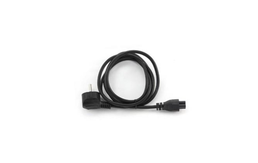 Longwell 3-pin Mickey Mouse (C5) EU Powercord | 1,8 m | Zwart 1 Longwell 3-pin Mickey Mouse (C5) EU Powercord | 1