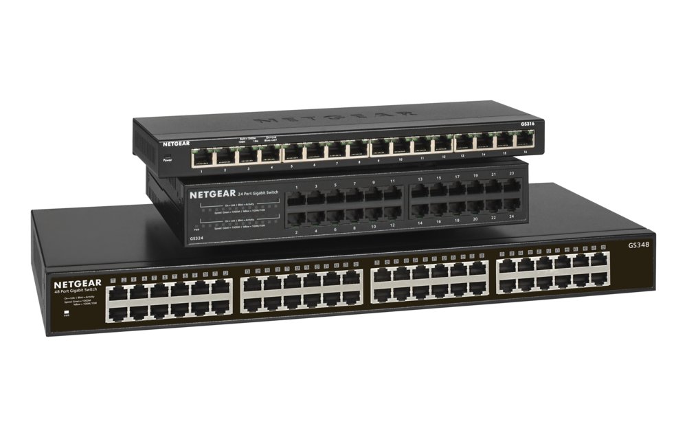 NETGEAR GS348 Unmanaged Gigabit Ethernet Switch | 48 Poorten | 1U Rackmount 4 NETGEAR GS348 Unmanaged Gigabit Ethernet Switch | 48 Poorten | 1U Rackmount - Afbeelding 4