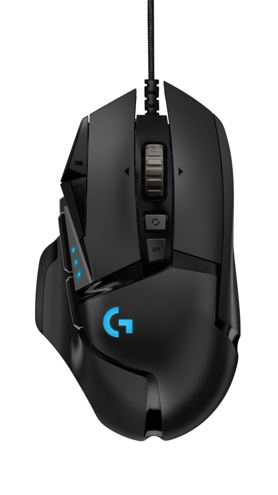 Logitech G502 HERO | Gaming Muis | Rechtshandig | USB-A (bedraad) | 100 – 25.600 DPI | Zwart 1 Logitech G502 HERO | Gaming Muis | Rechtshandig | USB-A (bedraad) | 100 – 25.600 DPI | Zwart