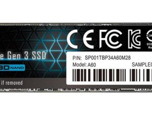 Silicon Power A60 | 1TB NVMe SSD | M.2 Gen3 | 2.200MB/s Lezen | 1.600MB/s Schrijven