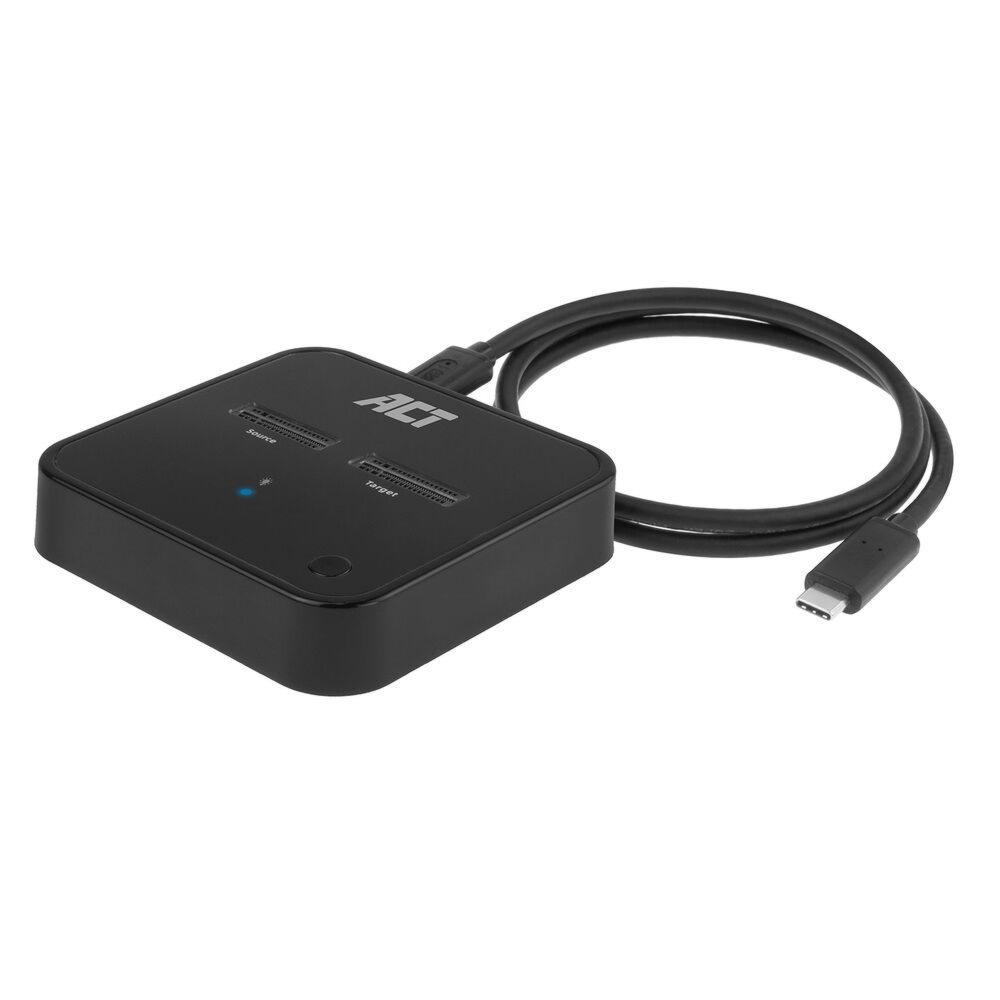 ACT AC1502 | Dual M.2 NVMe/PCIe SSD Docking Clone Station | USB-C 3.2 Gen2 (10 Gbps) 1 ACT AC1502 | Dual M.2 NVMe/PCIe SSD Docking Clone Station | USB-C 3.2 Gen2 (10 Gbps)