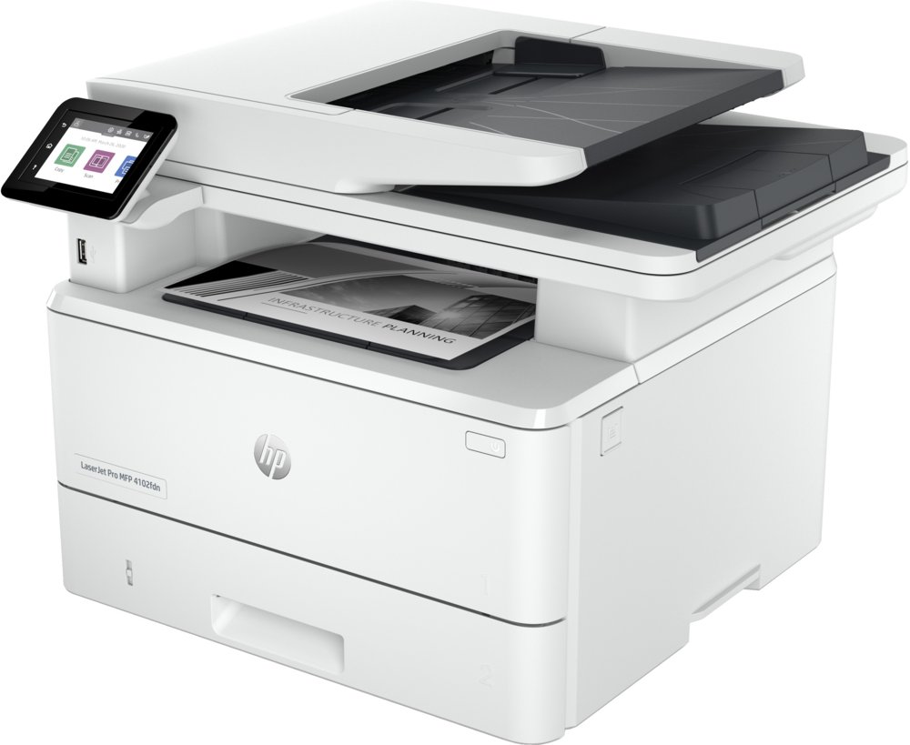 HP LaserJet Pro MFP 4102fdn AiO | 1200 x 1200 DPI | Zwart/Wit 2 HP LaserJet Pro MFP 4102fdn AiO | 1200 x 1200 DPI | Zwart/Wit - Afbeelding 2