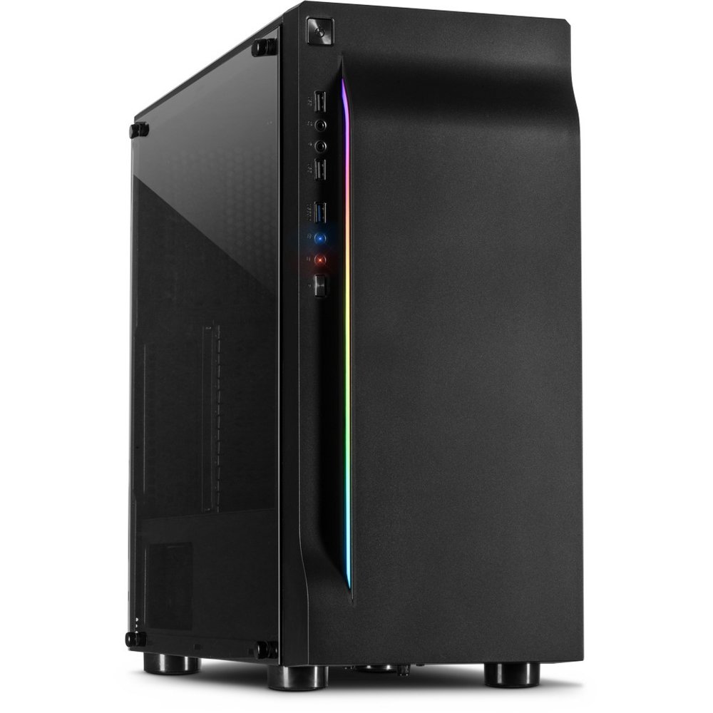 Inter-Tech A-3411 Creek RGB | Midi Tower | Zwart 1 Inter-Tech A-3411 Creek RGB | Midi Tower | Zwart
