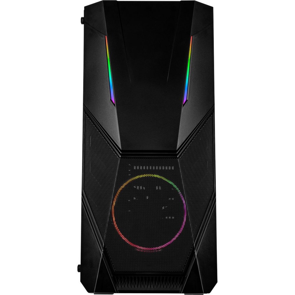 Inter-Tech IT-3303 Hornet RGB | Midi Tower Case | Zwart 2 Inter-Tech IT-3303 Hornet RGB | Midi Tower Case | Zwart - Afbeelding 2