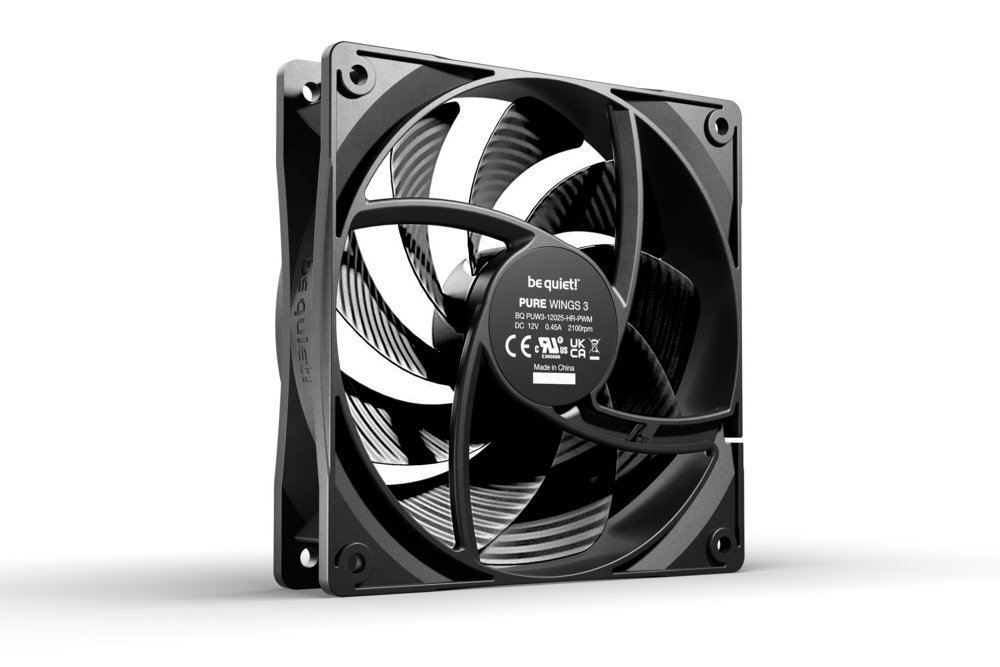 be quiet! Pure Wings 3 | 120mm PWM High Speed Case Fan 2 be quiet! Pure Wings 3 | 120mm PWM High Speed Case Fan - Afbeelding 2