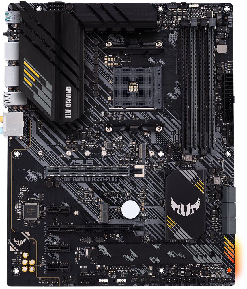 ASUS TUF Gaming B550-PLUS | Socket AM4 | AMD B550 | 4xDDR4 | Micro-ATX | Moederbord 1 ASUS TUF Gaming B550-PLUS | Socket AM4 | AMD B550 | 4xDDR4 | Micro-ATX | Moederbord