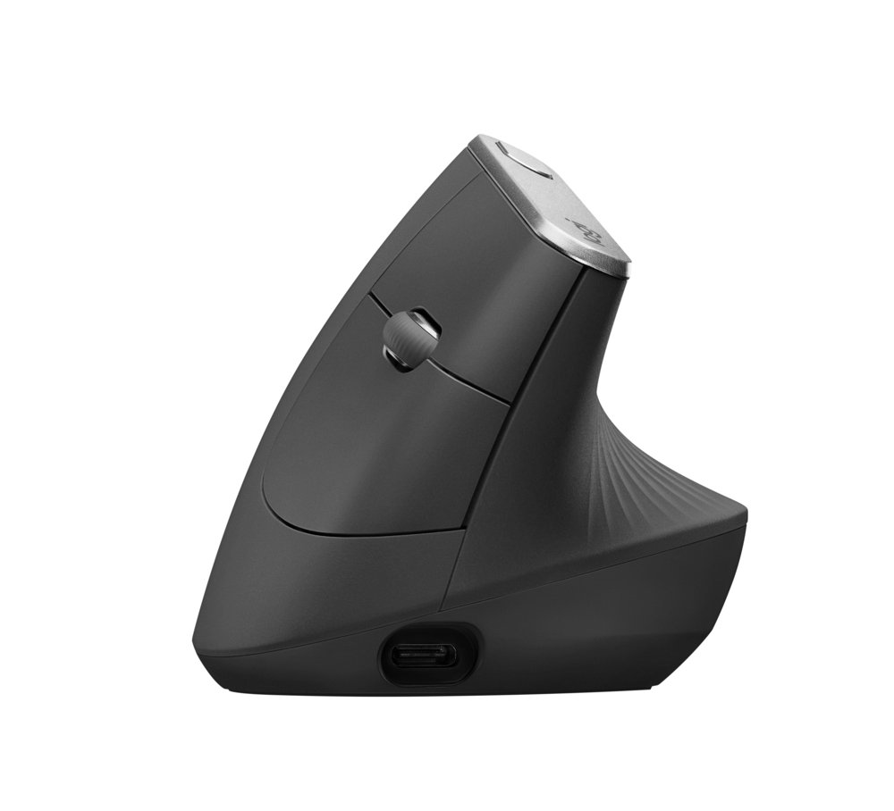 Logitech MX Vertical | Draadloze Ergonomische Muis | Rechtshandig | RF + Bluetooth + USB-C | 4000 DPI suggestie | Grafiet 1 Logitech MX Vertical | Draadloze Ergonomische Muis | Rechtshandig | RF + Bluetooth + USB-C | 4000 DPI suggestie | Grafiet