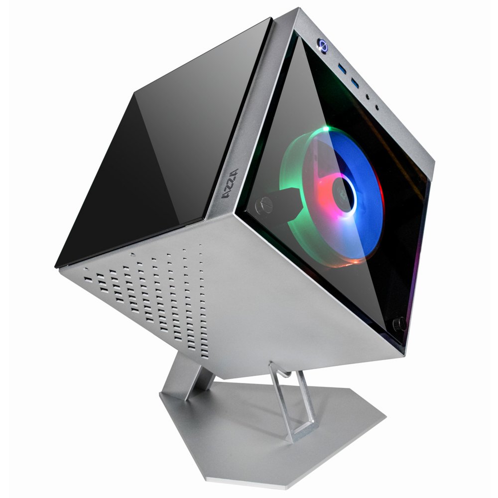 Azza Cube Case Mini 805 | Zilver 1 Azza Cube Case Mini 805 | Zilver