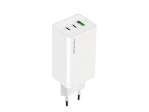 Mobiparts GaN Wall Charger | 2x USB-C & 3.0 USB-A QC 65W | Wit