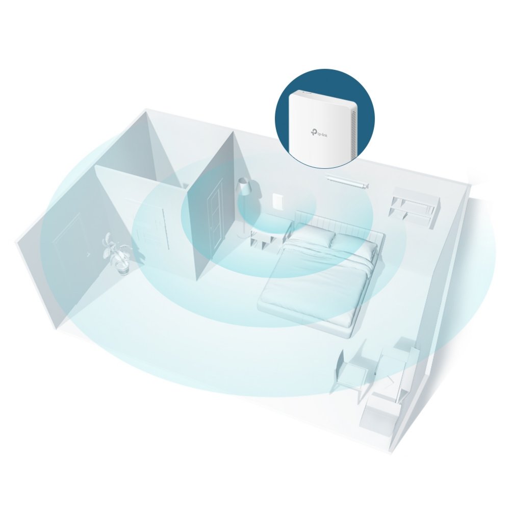 TP-Link EAP235-Wall Access Point | Wifi 6 | Power over Ethernet (PoE) | 1200 Mbit/s | Inclusief Muurmontagebeugel 4 TP-Link EAP235-Wall Access Point | Wifi 6 | Power over Ethernet (PoE) | 1200 Mbit/s | Inclusief Muurmontagebeugel - Afbeelding 4