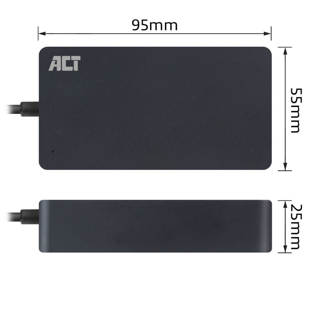 ACT AC2005 | Universele USB-C Notebook Lader | 65 Watt PDP | 2,75 Meter 4 ACT AC2005 | Universele USB-C Notebook Lader | 65 Watt PDP | 2,75 Meter - Afbeelding 4