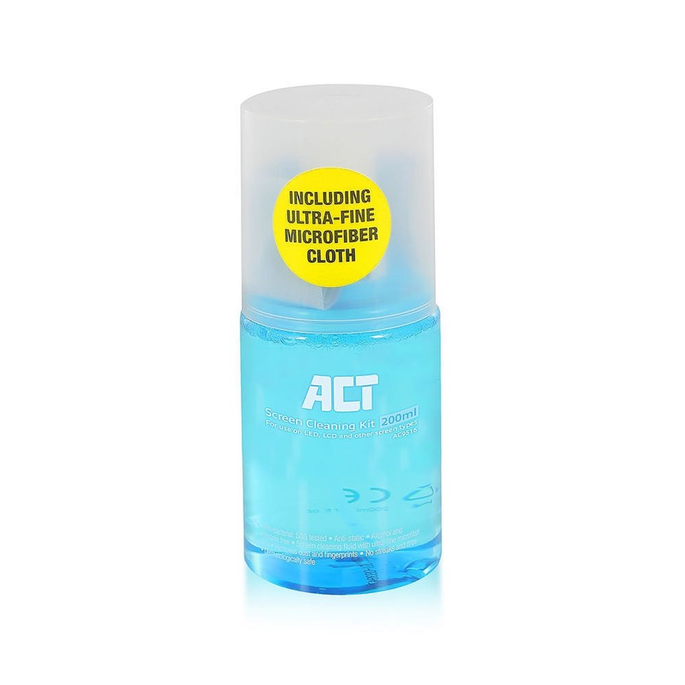 ACT AC9516 Schermreiniger inclusief Microvezel Doekje | 200ml 1 ACT AC9516 Schermreiniger inclusief Microvezel Doekje | 200ml