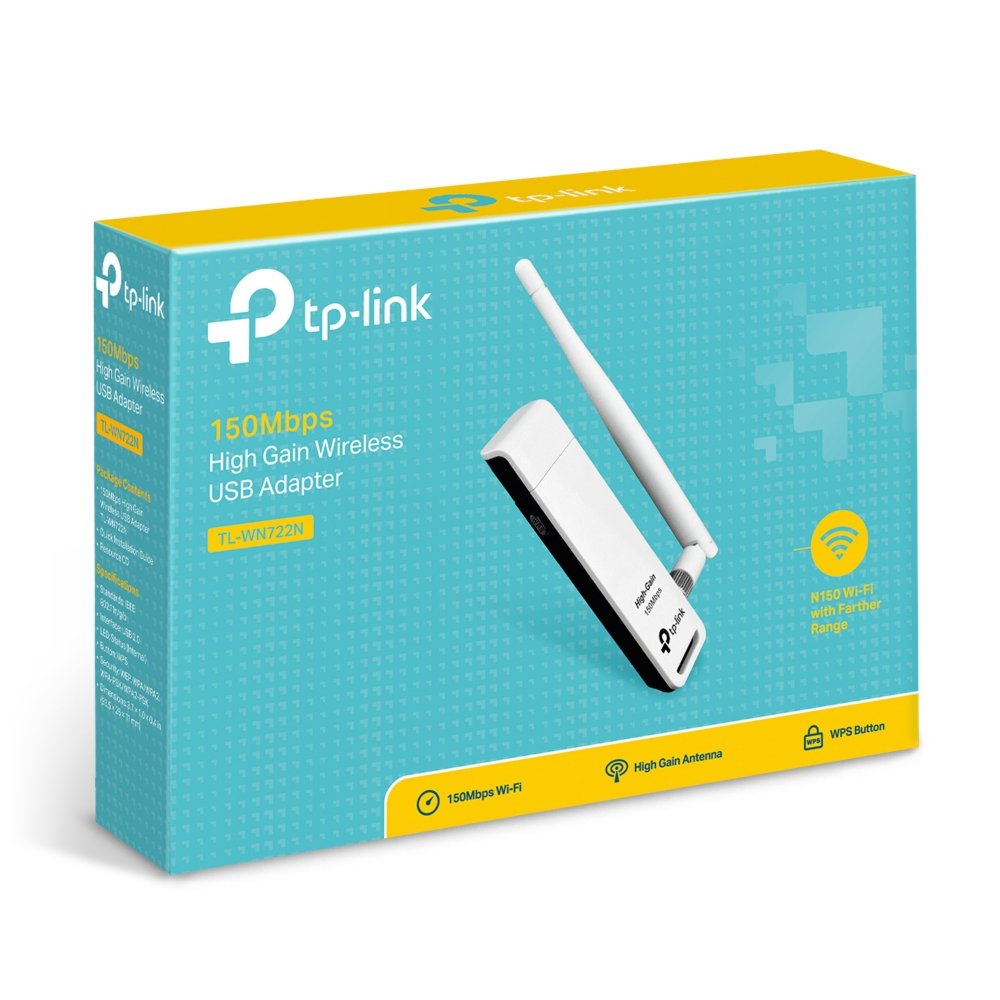 TP-Link TL-WN722N | Wi-Fi 4 USB-adapter | 150 Mbps | 2,4 GHz | USB 2.0 | Zwart 5 TP-Link TL-WN722N | Wi-Fi 4 USB-adapter | 150 Mbps | 2,4 GHz | USB 2.0 | Zwart - Afbeelding 5