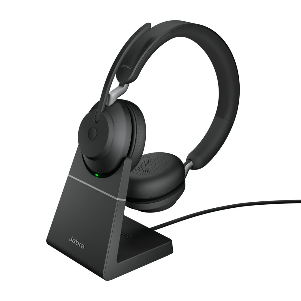 Jabra Evolve2 65 | Draadloze On-ear Headset | USB Receiver | Oplaadstation | Zwart 1 Jabra Evolve2 65 | Draadloze On-ear Headset | USB Receiver | Oplaadstation | Zwart