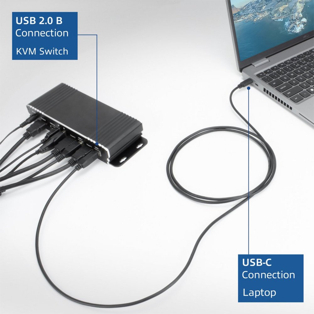 ACT | USB 2.0 Kabel | USB-C naar USB-B | 1,8m | Zwart 5 ACT | USB 2.0 Kabel | USB-C naar USB-B | 1,8m | Zwart - Afbeelding 5