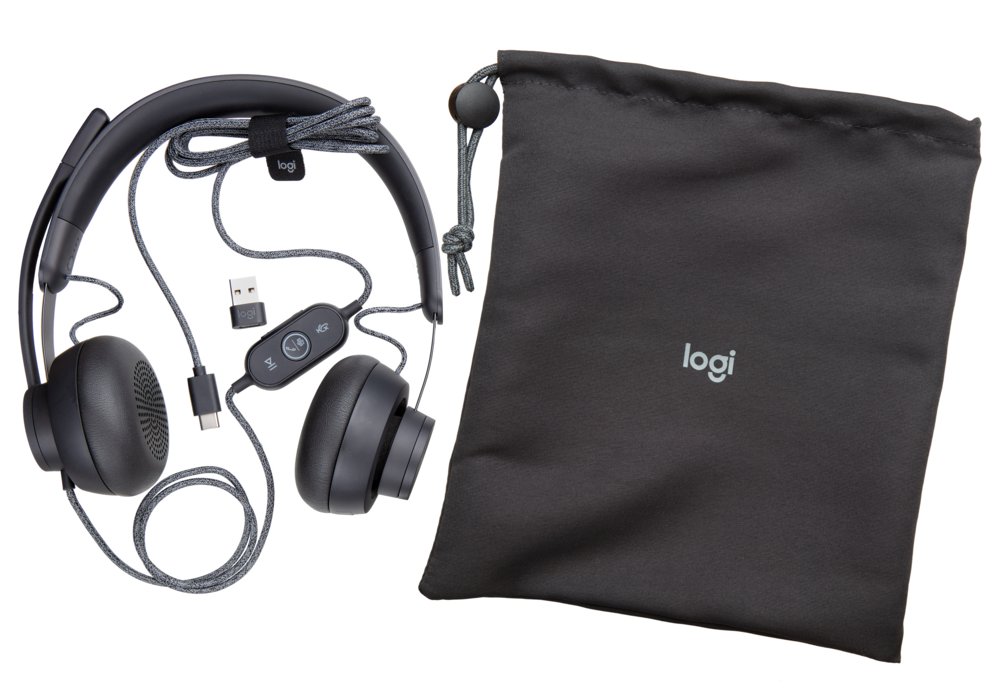 Logitech Zone | Bedrade On-ear Headset | USB-C & USB-A | Grafiet 6 Logitech Zone | Bedrade On-ear Headset | USB-C & USB-A | Grafiet - Afbeelding 6