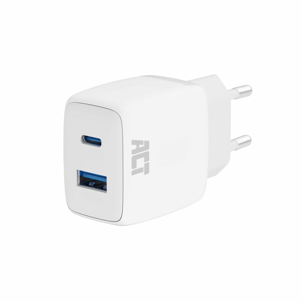 ACT AC2122 | Universele Oplader voor Mobiele Apparaten 20W | Wit | Snel Opladen 1 ACT AC2122 | Universele Oplader voor Mobiele Apparaten 20W | Wit | Snel Opladen