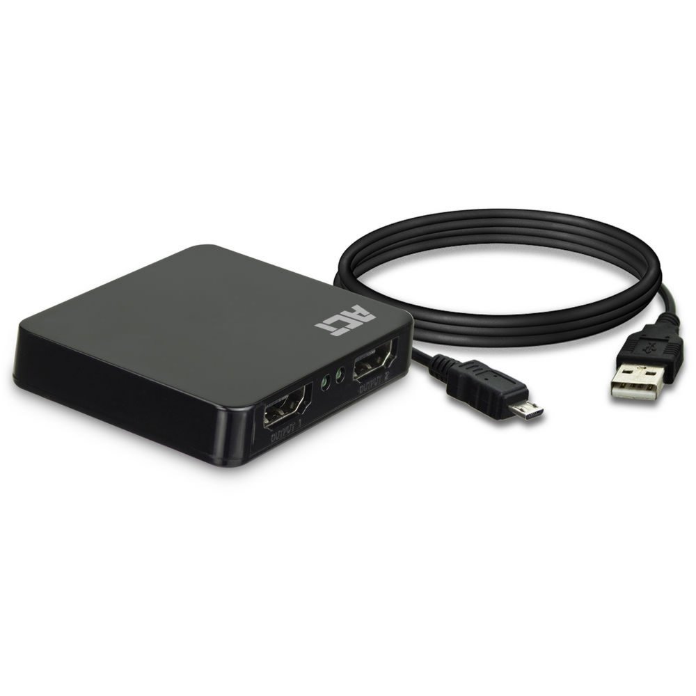 ACT AC7835 | 1x2 HDMI 1.4 Splitter | 4K @30Hz | HDCP 1.4 | USB-gevoed 1 ACT AC7835 | 1x2 HDMI 1.4 Splitter | 4K @30Hz | HDCP 1.4 | USB-gevoed