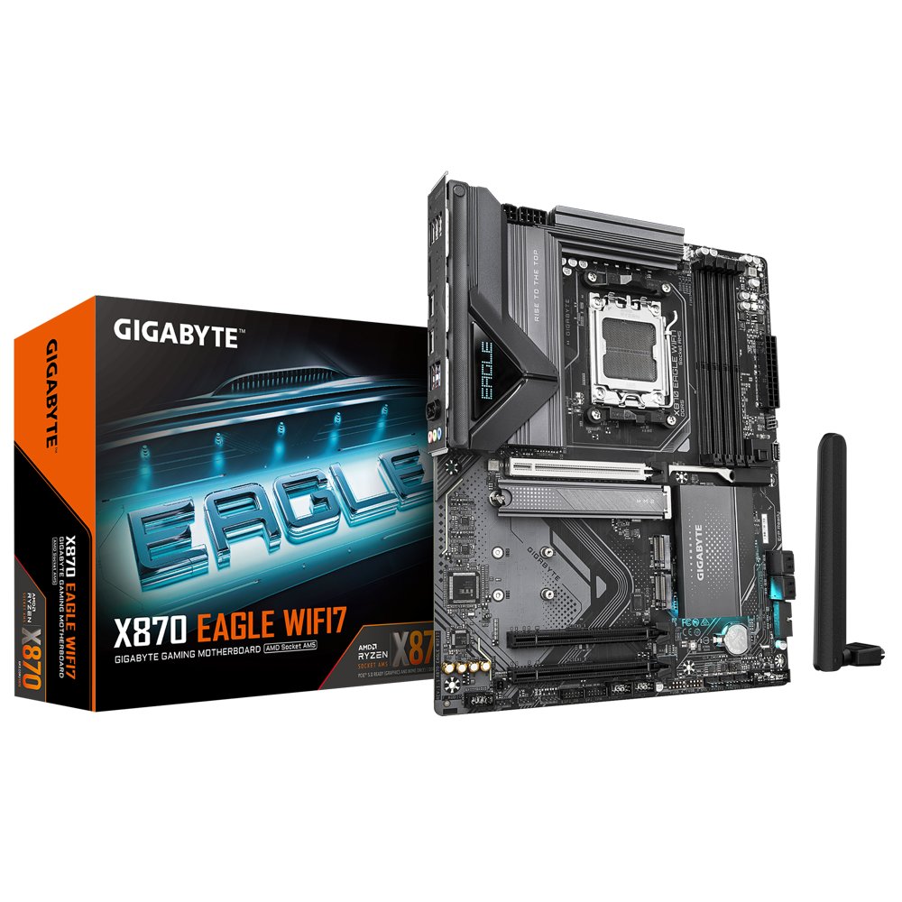 Gigabyte X870 EAGLE WIFI7 | Socket AM5 | AMD X870 | 4xDDR5 | ATX | Moederbord 1 Gigabyte X870 EAGLE WIFI7 | Socket AM5 | AMD X870 | 4xDDR5 | ATX | Moederbord