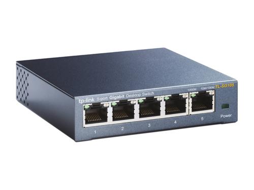 TP-Link TL-SG105 | Unmanaged Switch | 5 Poorten | Gigabit Ethernet (10/100/1000 Mbps) | Zwart 3 TP-Link TL-SG105 | Unmanaged Switch | 5 Poorten | Gigabit Ethernet (10/100/1000 Mbps) | Zwart - Afbeelding 3