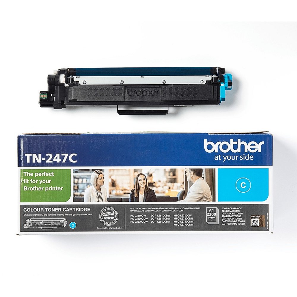 Brother TN-247C | Tonercartridge | Origineel | Cyaan | 1 stuk 1 Brother TN-247C | Tonercartridge | Origineel | Cyaan | 1 stuk