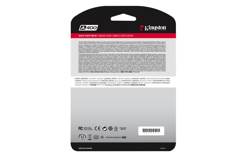 Kingston A400 | 480GB SATA SSD | 2.5'' | 500MB/s Lezen | 450MB/s Schrijven 5 Kingston A400 | 480GB SATA SSD | 2.5'' | 500MB/s Lezen | 450MB/s Schrijven - Afbeelding 5