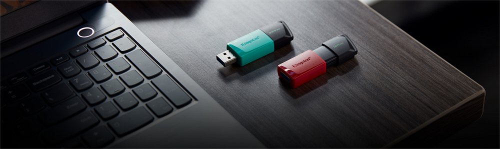 Kingston DataTraveler Exodia M | 256GB USB-A 3.2 Flash Drive | Zwart/Turkoois 3 Kingston DataTraveler Exodia M | 256GB USB-A 3.2 Flash Drive | Zwart/Turkoois - Afbeelding 3
