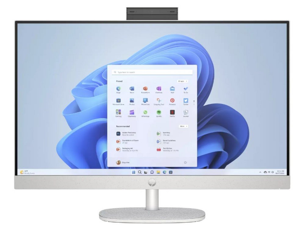 HP All-in-One 27-cr0108ng | 27" Full HD IPS | Intel Core i3-N300 | 8GB RAM | 512GB SSD | Windows 11 Home | Zonder Toetsenbord en Muis 1 HP All-in-One 27-cr0108ng | 27" Full HD IPS | Intel Core i3-N300 | 8GB RAM | 512GB SSD | Windows 11 Home | Zonder Toetsenbord en Muis