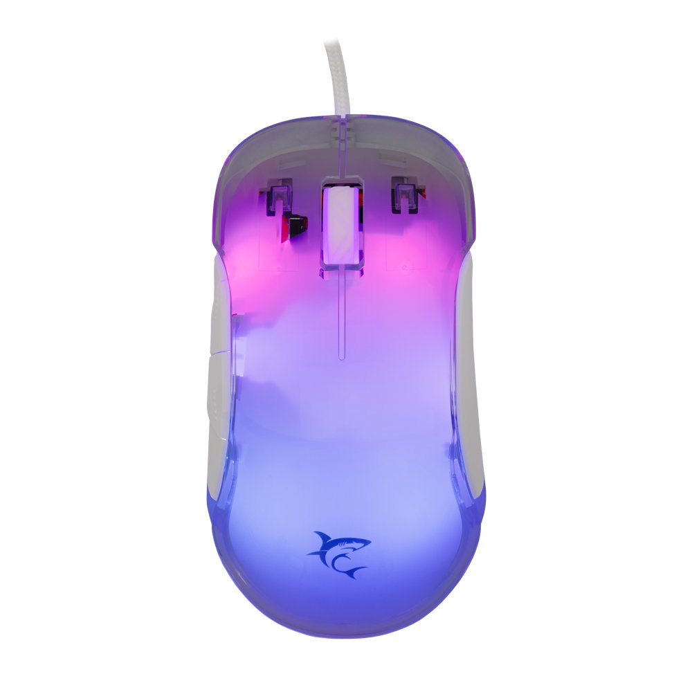White Shark Mordred-W | Gaming Muis | 825 Chipset | RGB Verlichting | 12.800 DPI | Wit 3 White Shark Mordred-W | Gaming Muis | 825 Chipset | RGB Verlichting | 12.800 DPI | Wit - Afbeelding 3