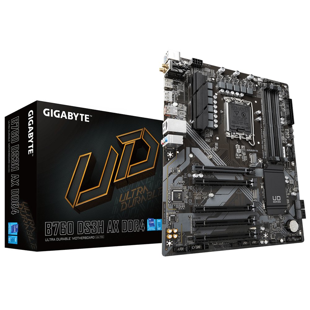 Gigabyte B760 DS3H AX WIFI | Socket LGA 1700 | Intel B760 | 4xDDR4 | ATX | Moederbord 6 Gigabyte B760 DS3H AX WIFI | Socket LGA 1700 | Intel B760 | 4xDDR4 | ATX | Moederbord - Afbeelding 6