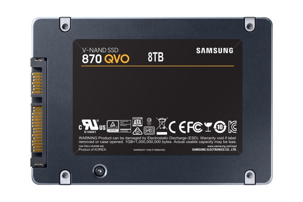Samsung 870 QVO | 8TB SATA SSD | 2.5" | 560 MB/s Lezen | 530 MB/s Schrijven 2 Samsung 870 QVO | 8TB SATA SSD | 2.5" | 560 MB/s Lezen | 530 MB/s Schrijven - Afbeelding 2