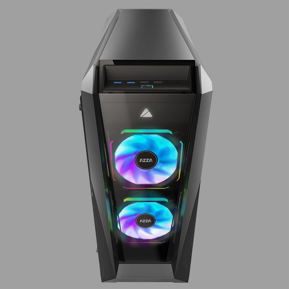 Azza Chroma 410B | Midi Tower Case | Zwart 4 Azza Chroma 410B | Midi Tower Case | Zwart - Afbeelding 4