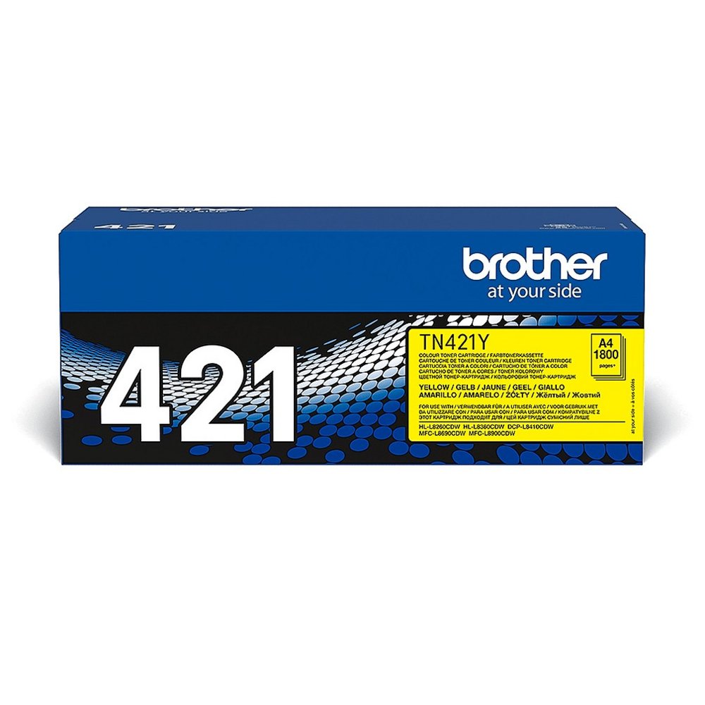 Brother TN-421Y | Tonercartridge | Origineel | Geel | 1 stuk 1 Brother TN-421Y | Tonercartridge | Origineel | Geel | 1 stuk