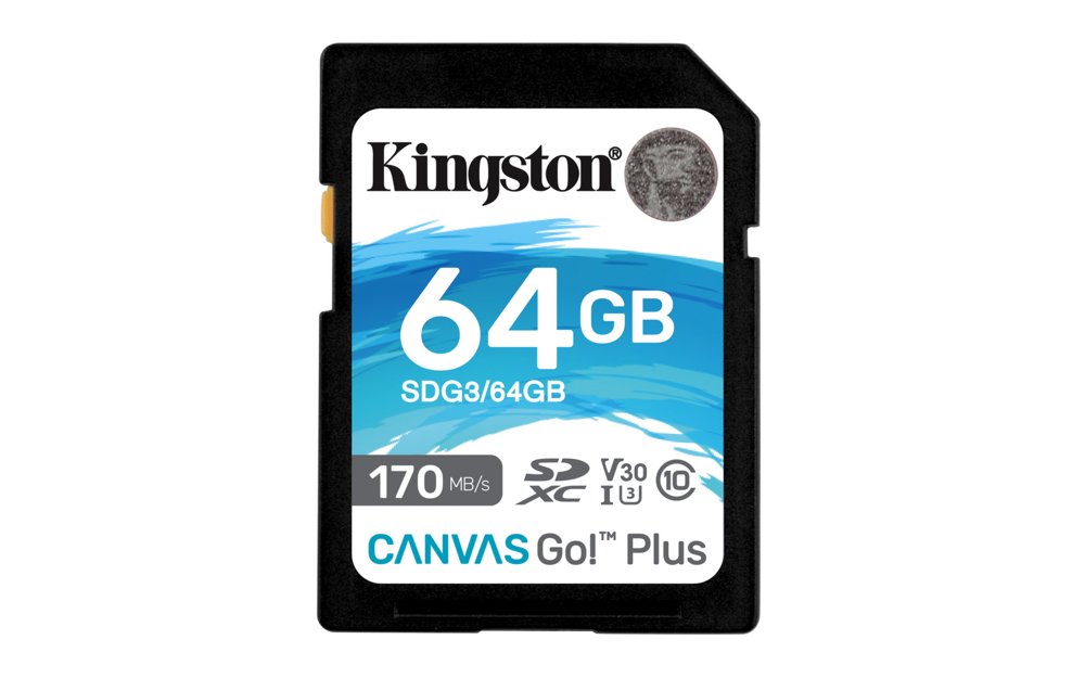 Kingston Canvas Go! Plus SD-kaart | 64GB | UHS-I Klasse 10 1 Kingston Canvas Go! Plus SD-kaart | 64GB | UHS-I Klasse 10