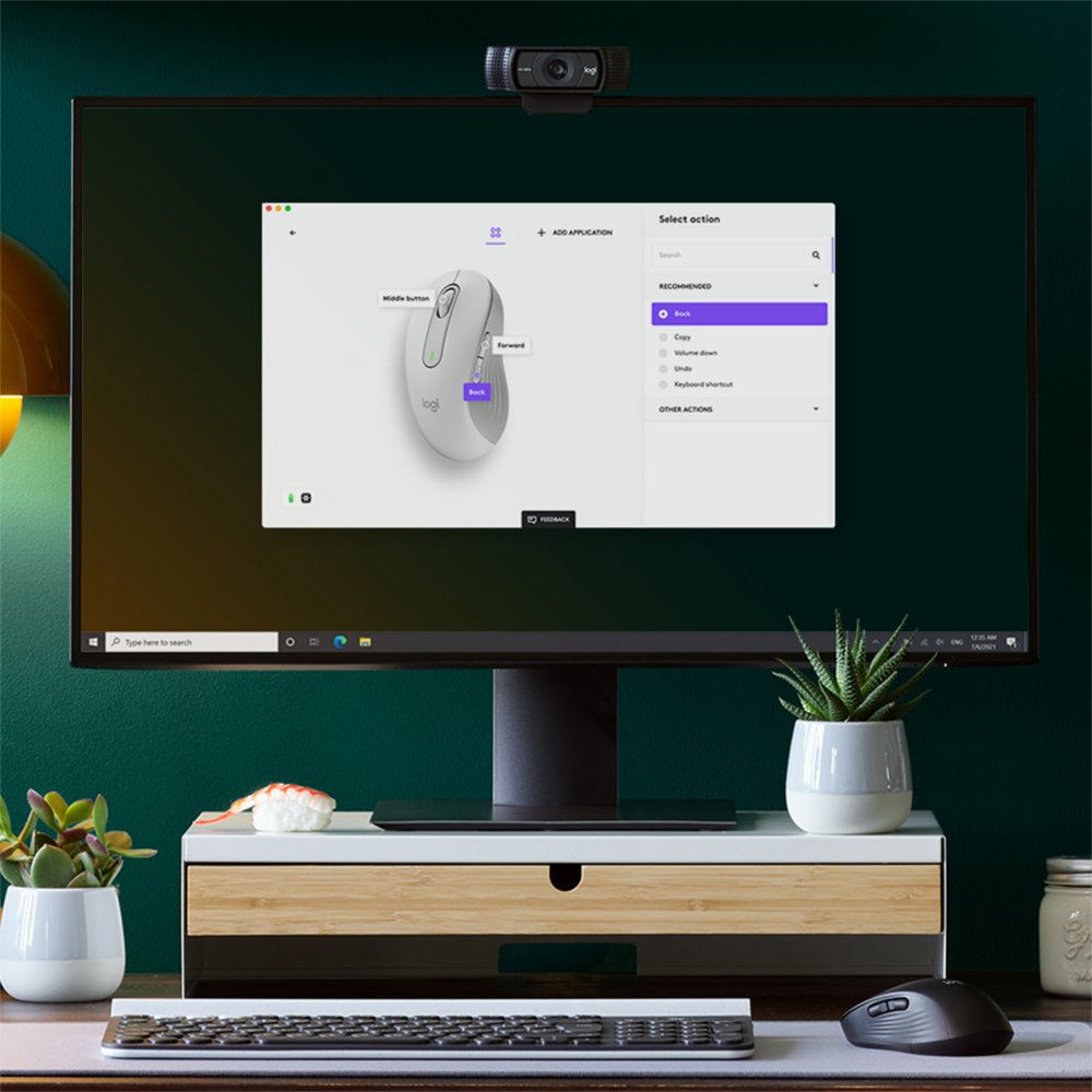 Logitech Signature M650 | Draadloze Muis | Linkshandig | RF + Bluetooth | 2000 DPI | Wit 4 Logitech Signature M650 | Draadloze Muis | Linkshandig | RF + Bluetooth | 2000 DPI | Wit - Afbeelding 4