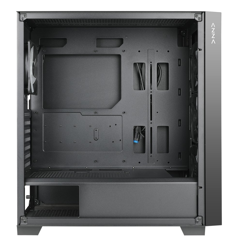 Azza Aero 480 RGB | Midi Tower Case | Zwart 4 Azza Aero 480 RGB | Midi Tower Case | Zwart - Afbeelding 4