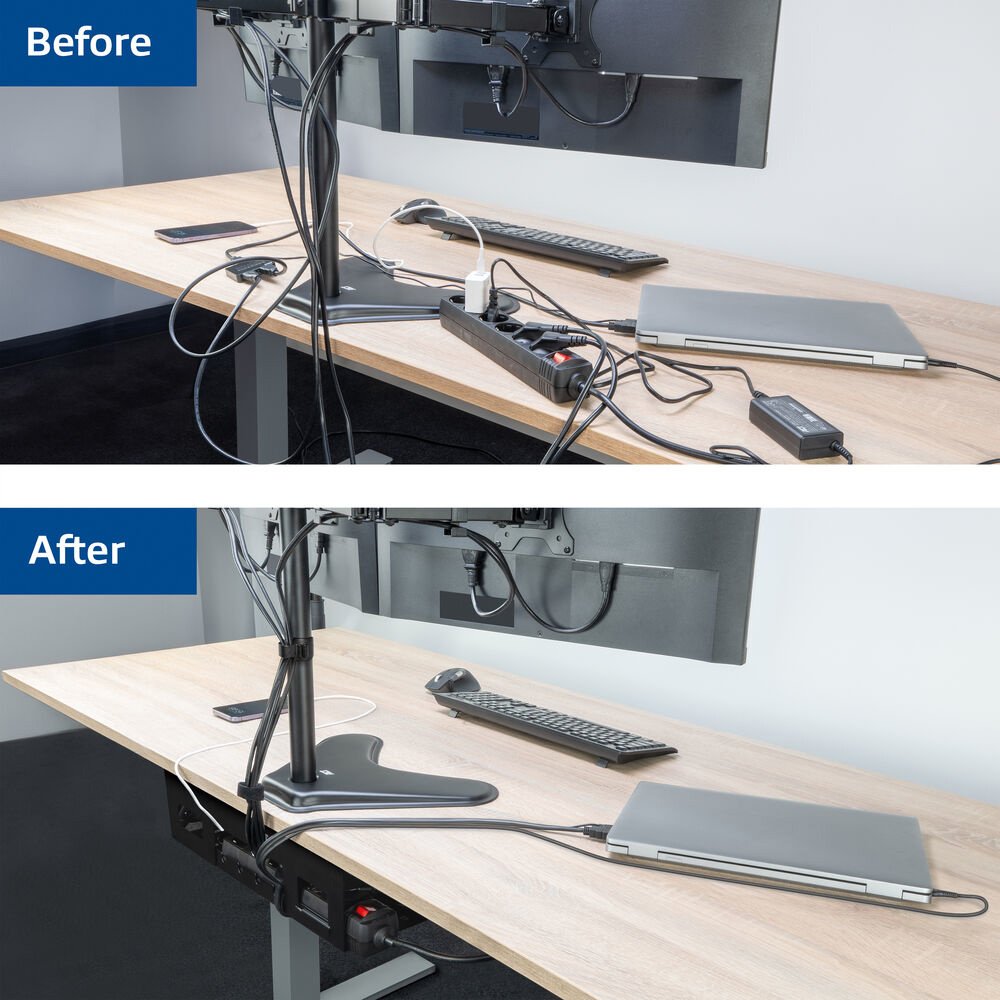 ACT Kabelgoot voor onder bureau | 40 cm | Staal 5 ACT Kabelgoot voor onder bureau | 40 cm | Staal - Afbeelding 5