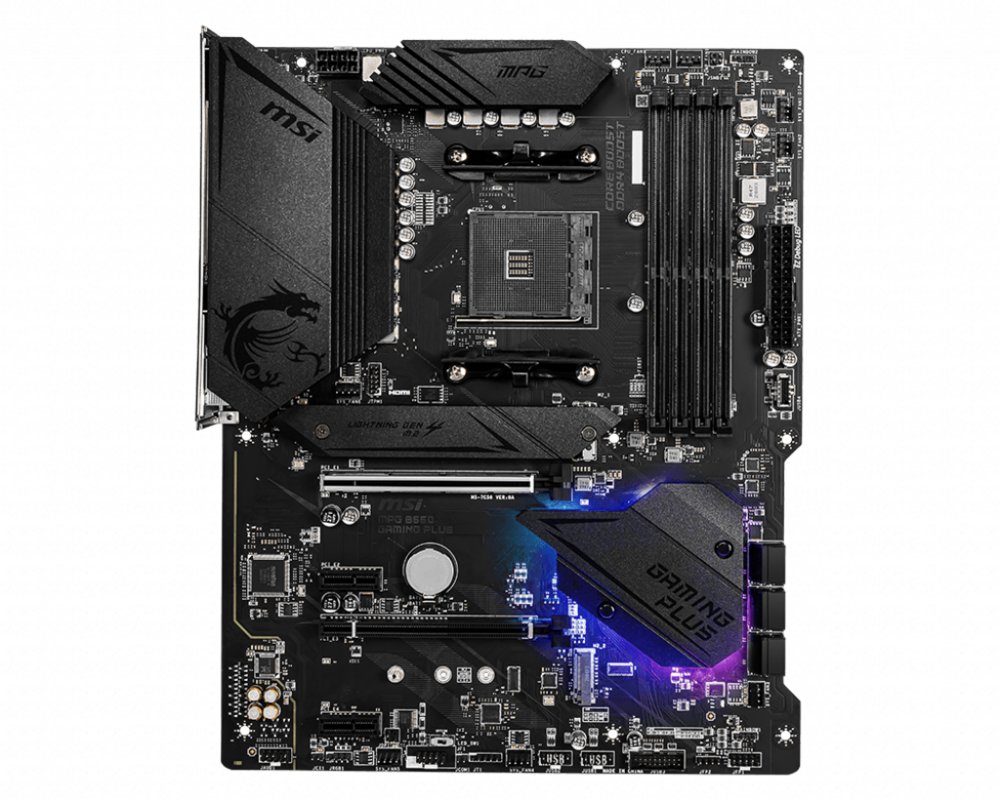 MSI MPG B550 Gaming Plus | Socket AM4 | Intel B550 | 4xDDR4 | ATX | Moederbord 2 MSI MPG B550 Gaming Plus | Socket AM4 | Intel B550 | 4xDDR4 | ATX | Moederbord - Afbeelding 2