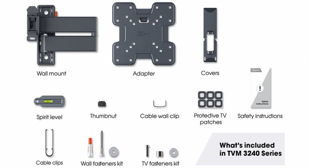 Vogel's Comfort TVM3245 | Draai- en kantelbare TV-beugel | 19-43" | max 15kg | VESA 400x400 5 Vogel's Comfort TVM3245 | Draai- en kantelbare TV-beugel | 19-43" | max 15kg | VESA 400x400 - Afbeelding 5
